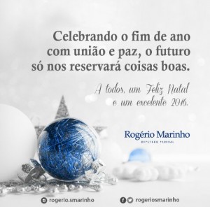 Cartão de Natal Rogério Marinho